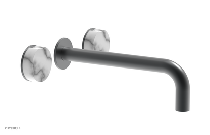 CIRC - 10" Wall Lavatory Set , Marble Handles 250-13-10