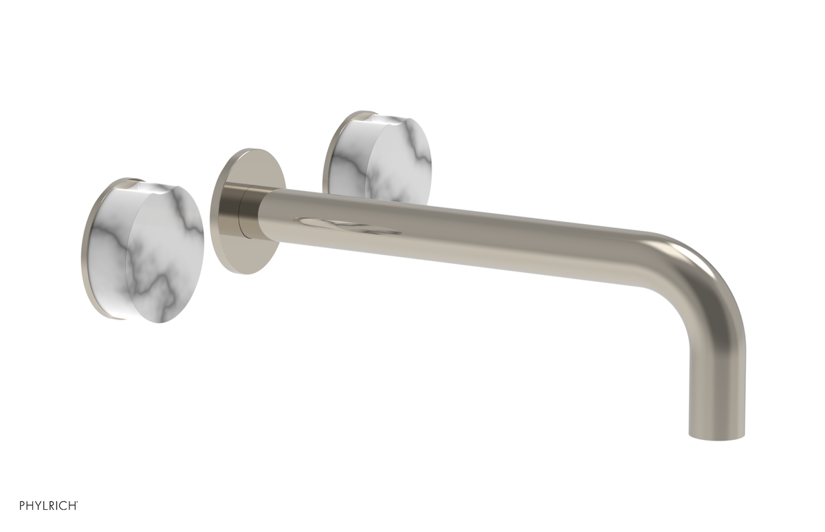 CIRC - 10" Wall Lavatory Set , Marble Handles 250-13-10