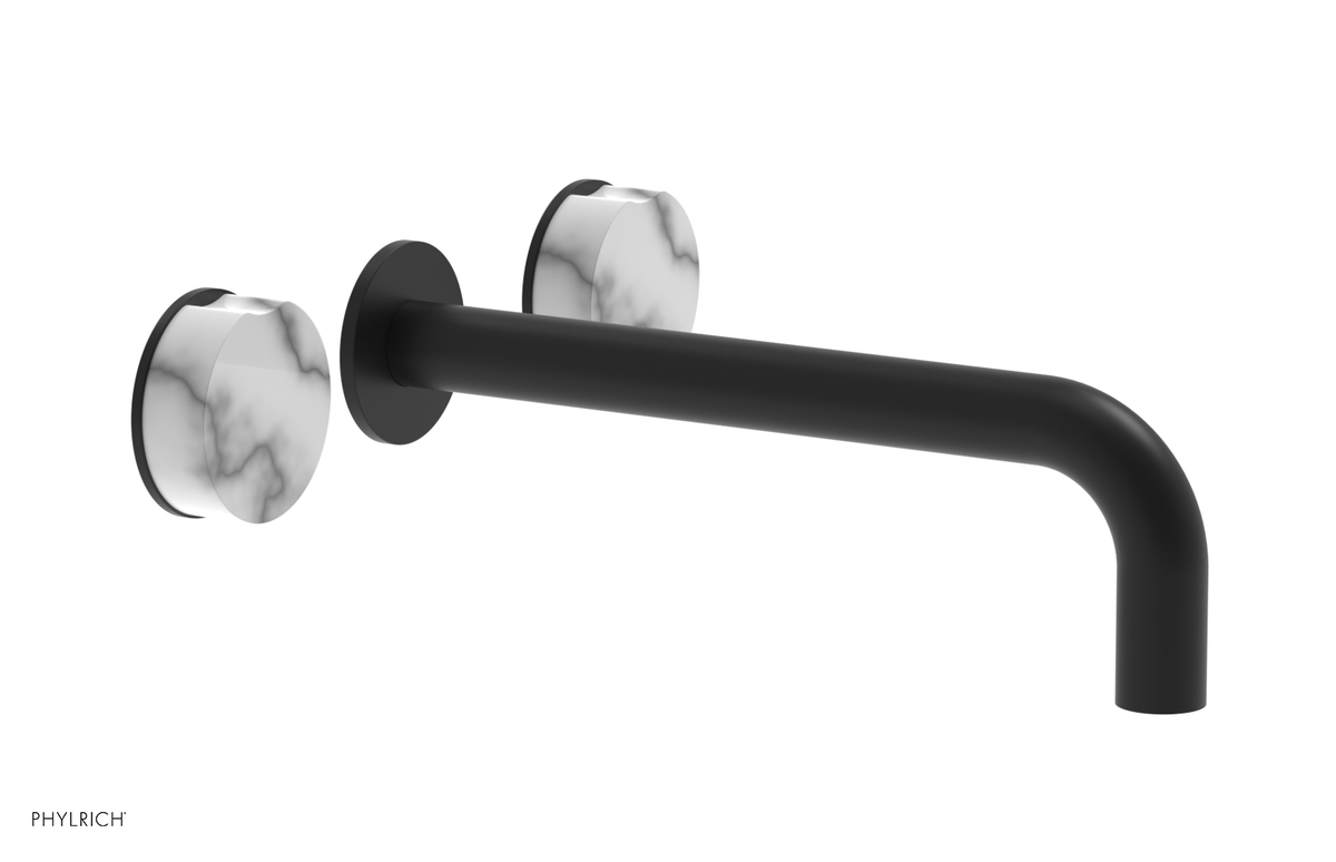 CIRC - 10" Wall Tub Set - White Marble Handles 250-58-10