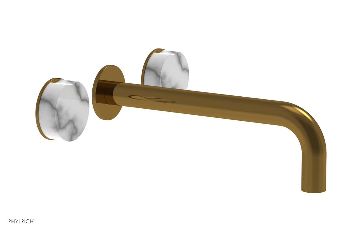 CIRC - 10" Wall Tub Set - White Marble Handles 250-58-10