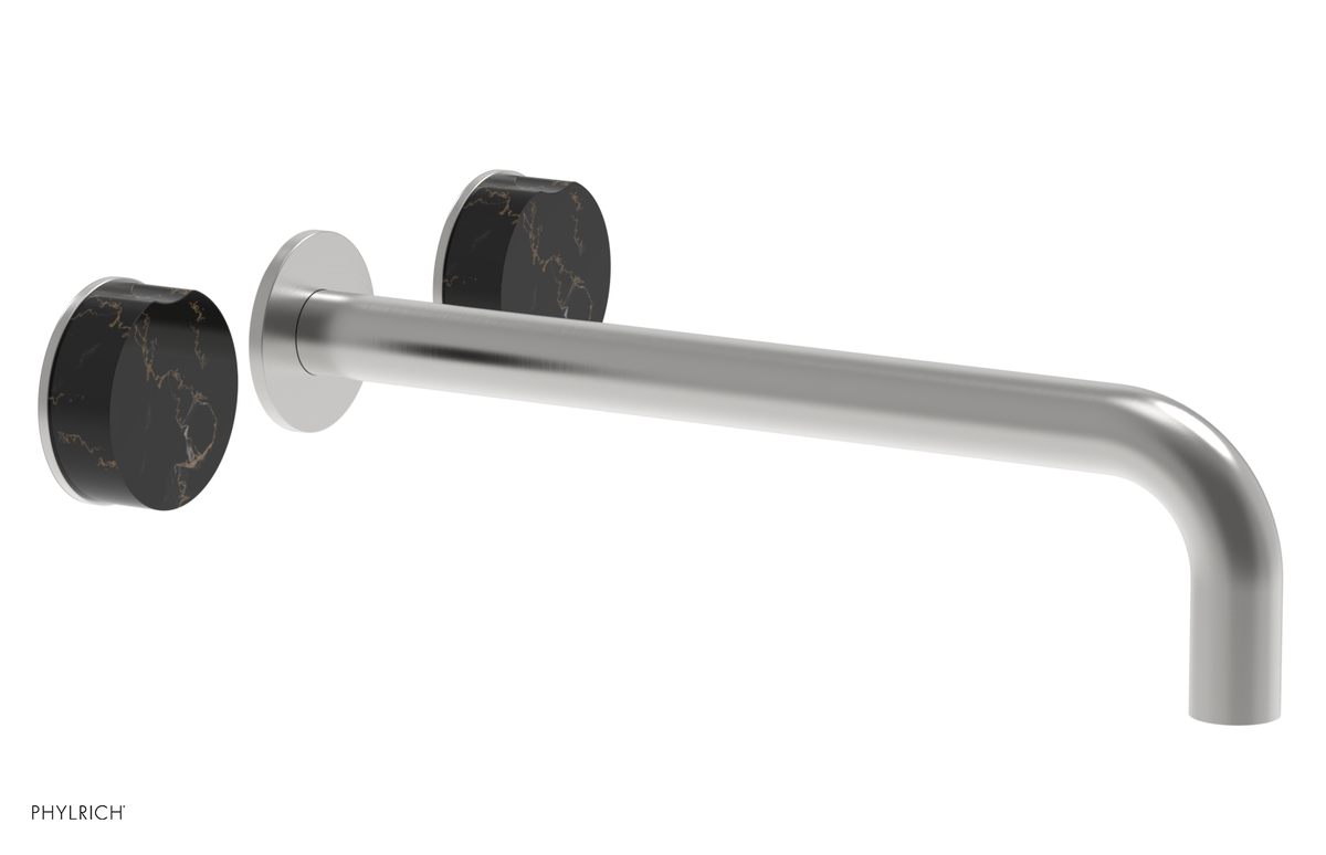 CIRC - 12" Wall Tub Set - Black Marble Handles 250-58-12