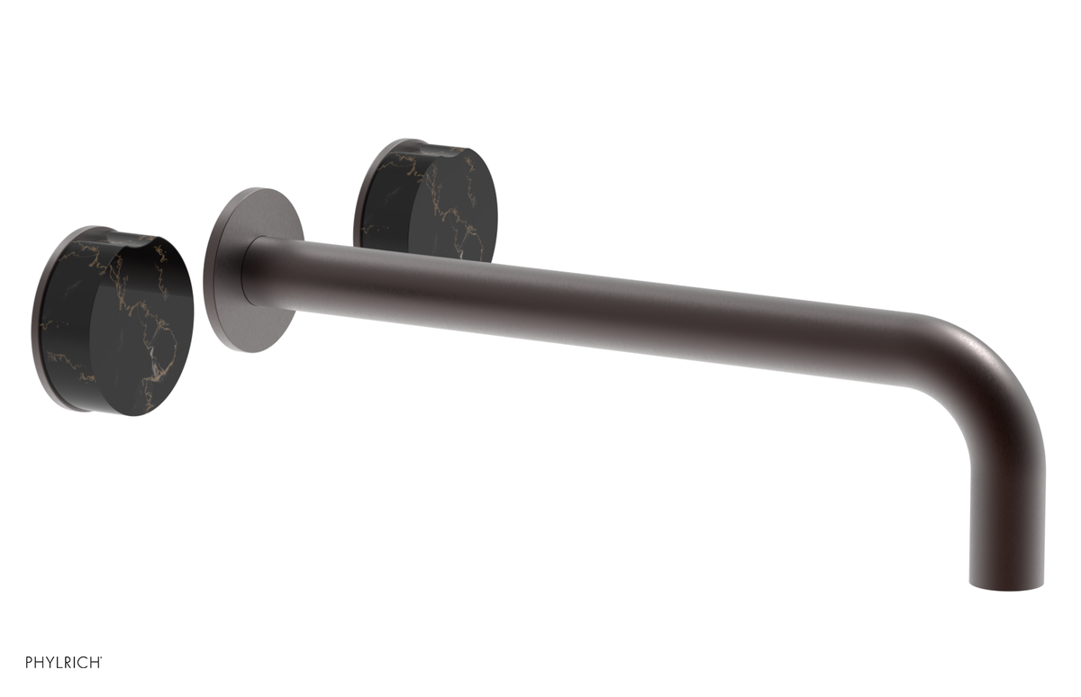 CIRC - 12" Wall Tub Set - Black Marble Handles 250-58-12