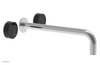 CIRC - 12" Wall Tub Set - Black Marble Handles 250-58-12