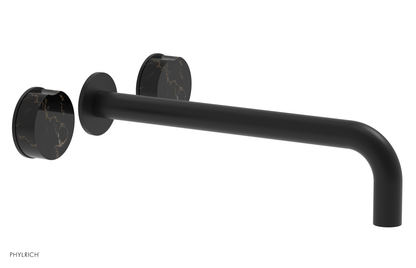 CIRC - 12" Wall Tub Set - Black Marble Handles 250-58-12