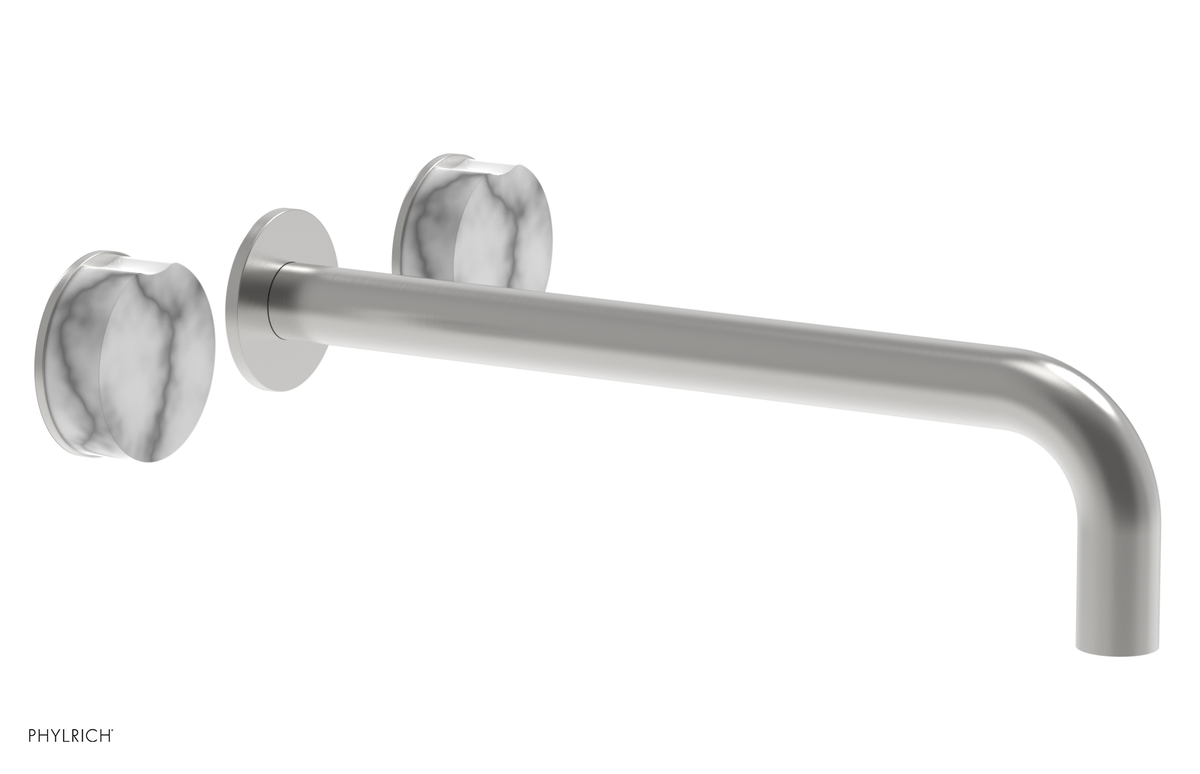 CIRC - 12" Wall Tub Set - White Marble Handles 250-58-12