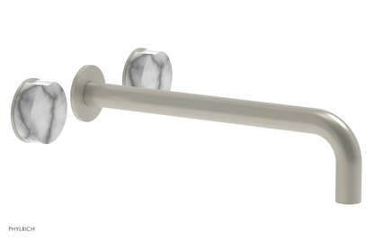 CIRC - 12" Wall Tub Set - White Marble Handles 250-58-12