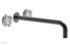 CIRC - 12" Wall Tub Set - White Marble Handles 250-58-12