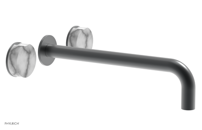 CIRC - 12" Wall Tub Set - White Marble Handles 250-58-12