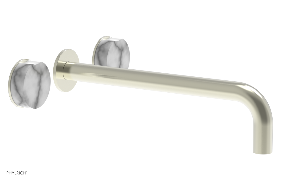 CIRC - 12" Wall Tub Set - White Marble Handles 250-58-12