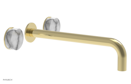 CIRC - 12" Wall Tub Set - White Marble Handles 250-58-12