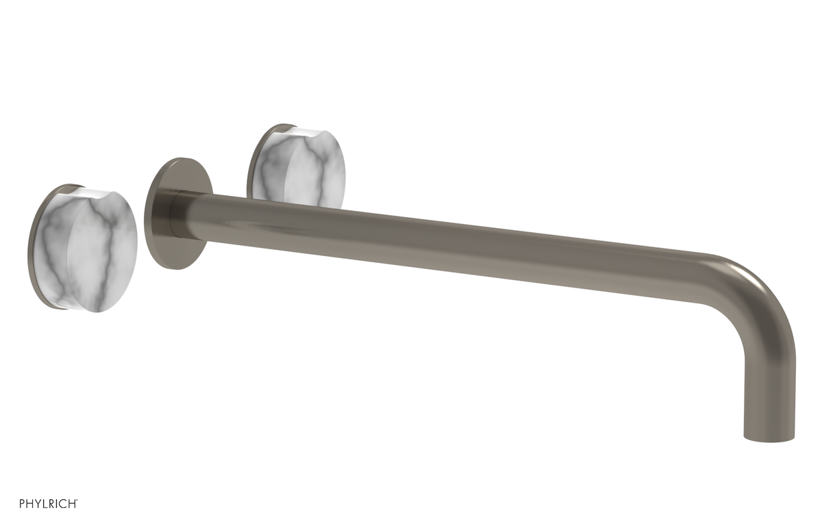 CIRC - 14" Wall Tub Set - White Marble Handles 250-58-14