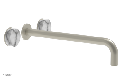 CIRC - 14" Wall Tub Set - White Marble Handles 250-58-14