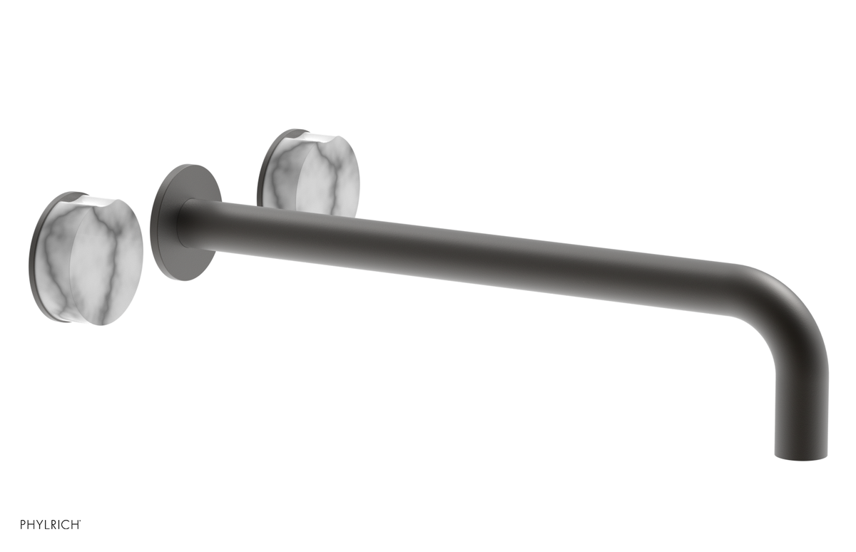 CIRC - 14" Wall Tub Set - White Marble Handles 250-58-14