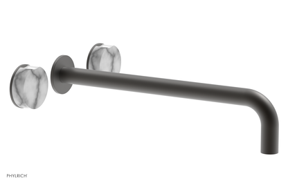 CIRC - 14" Wall Tub Set - White Marble Handles 250-58-14