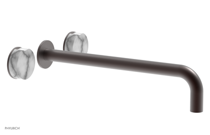 CIRC - 14" Wall Tub Set - White Marble Handles 250-58-14