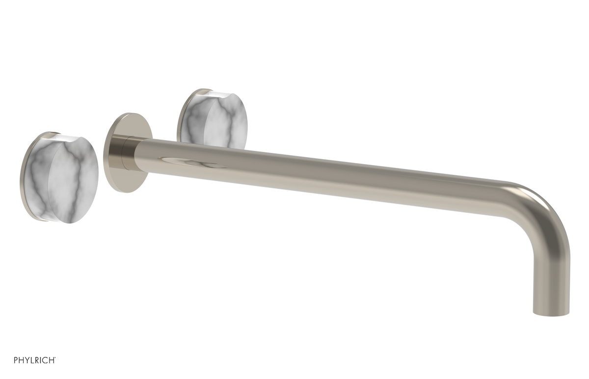 CIRC - 14" Wall Tub Set - White Marble Handles 250-58-14