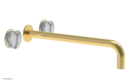CIRC - 14" Wall Tub Set - White Marble Handles 250-58-14