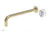 CIRC - 12" Single Handle Wall Lavatory Set - White Marble Handle 250-17-12