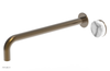 CIRC - 14" Single Handle Wall Lavatory Set - White Marble Handle 250-17-14