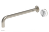 CIRC - 14" Single Handle Wall Lavatory Set - White Marble Handle 250-17-14