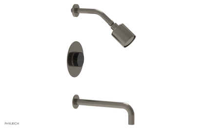CIRC 10" Pressure Balance Tub and Shower Set - Marble Handle 250-28-10