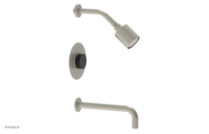 CIRC 10" Pressure Balance Tub and Shower Set - Marble Handle 250-28-10