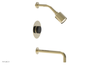 CIRC 10" Pressure Balance Tub and Shower Set - Marble Handle 250-28-10