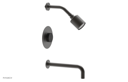 CIRC 10" Pressure Balance Tub and Shower Set - Marble Handle 250-28-10