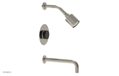 CIRC 10" Pressure Balance Tub and Shower Set - Marble Handle 250-28-10