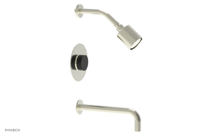 CIRC 10" Pressure Balance Tub and Shower Set - Marble Handle 250-28-10