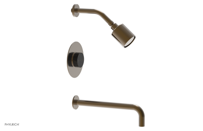CIRC 12" Pressure Balance Tub and Shower Set - Marble Handle 250-28-12