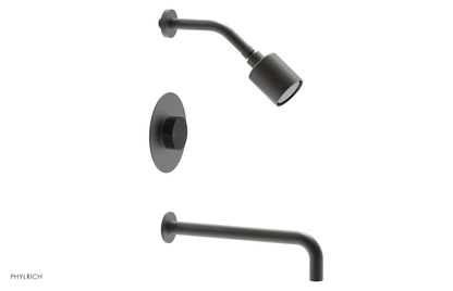 CIRC 12" Pressure Balance Tub and Shower Set - Marble Handle 250-28-12