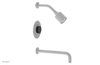 CIRC 12" Pressure Balance Tub and Shower Set - Marble Handle 250-28-12