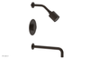 CIRC 12" Pressure Balance Tub and Shower Set - Round Handle 250-26-12