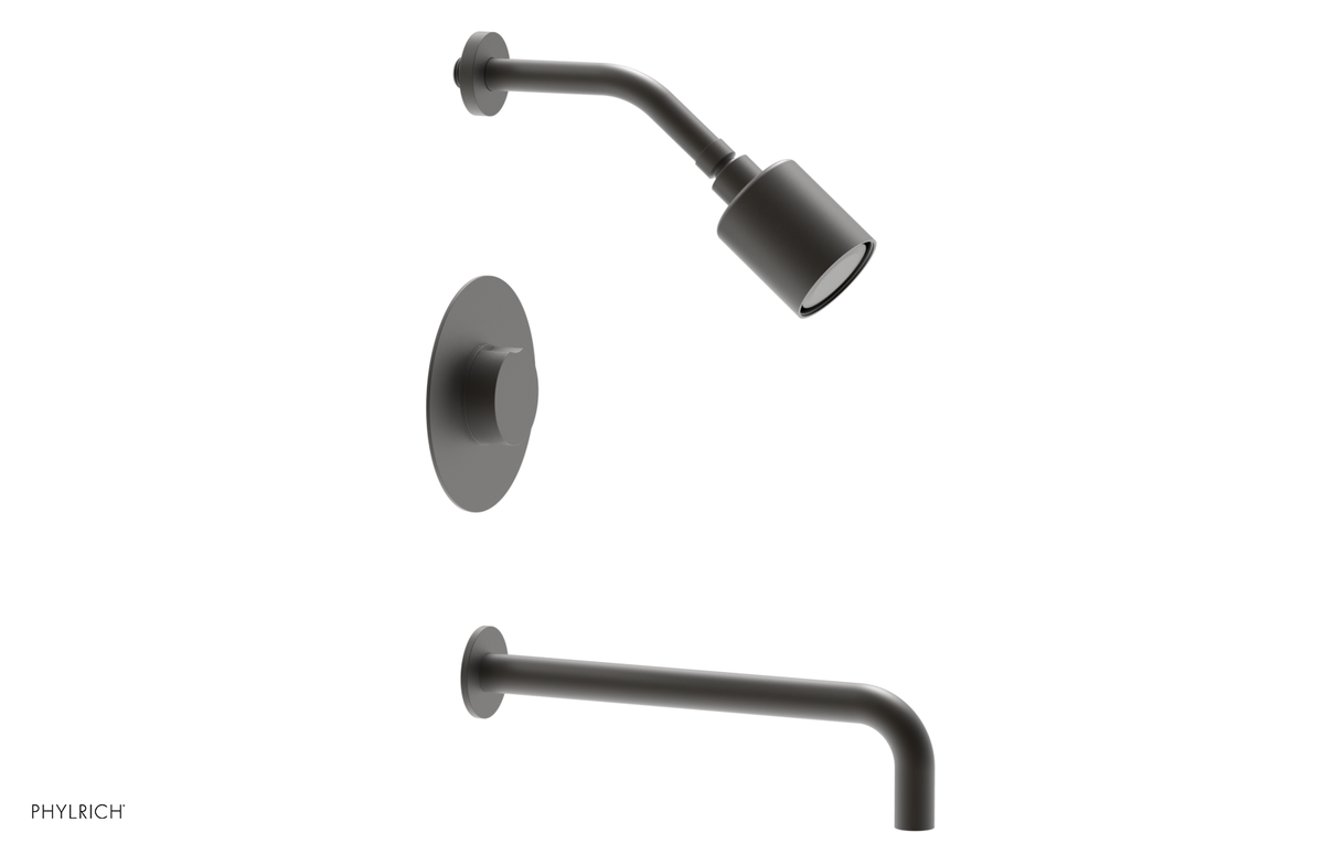 CIRC 12" Pressure Balance Tub and Shower Set - Round Handle 250-26-12