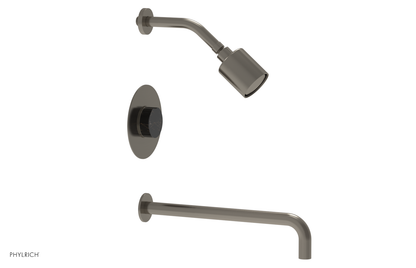 CIRC 14" Pressure Balance Tub and Shower Set - Marble Handle 250-28-14