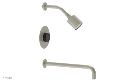 CIRC 14" Pressure Balance Tub and Shower Set - Marble Handle 250-28-14