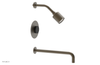 CIRC 14" Pressure Balance Tub and Shower Set - Marble Handle 250-28-14