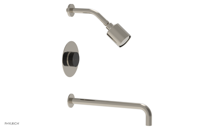 CIRC 14" Pressure Balance Tub and Shower Set - Marble Handle 250-28-14