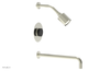 CIRC 14" Pressure Balance Tub and Shower Set - Marble Handle 250-28-14