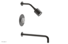 CIRC 14" Pressure Balance Tub and Shower Set - Marble Handle 250-28-14