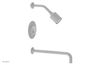 CIRC 14" Pressure Balance Tub and Shower Set - Marble Handle 250-28-14