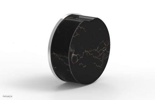 Phylrich CIRC - Volume Control/Diverter Trim - Black Marble Handle 250-37