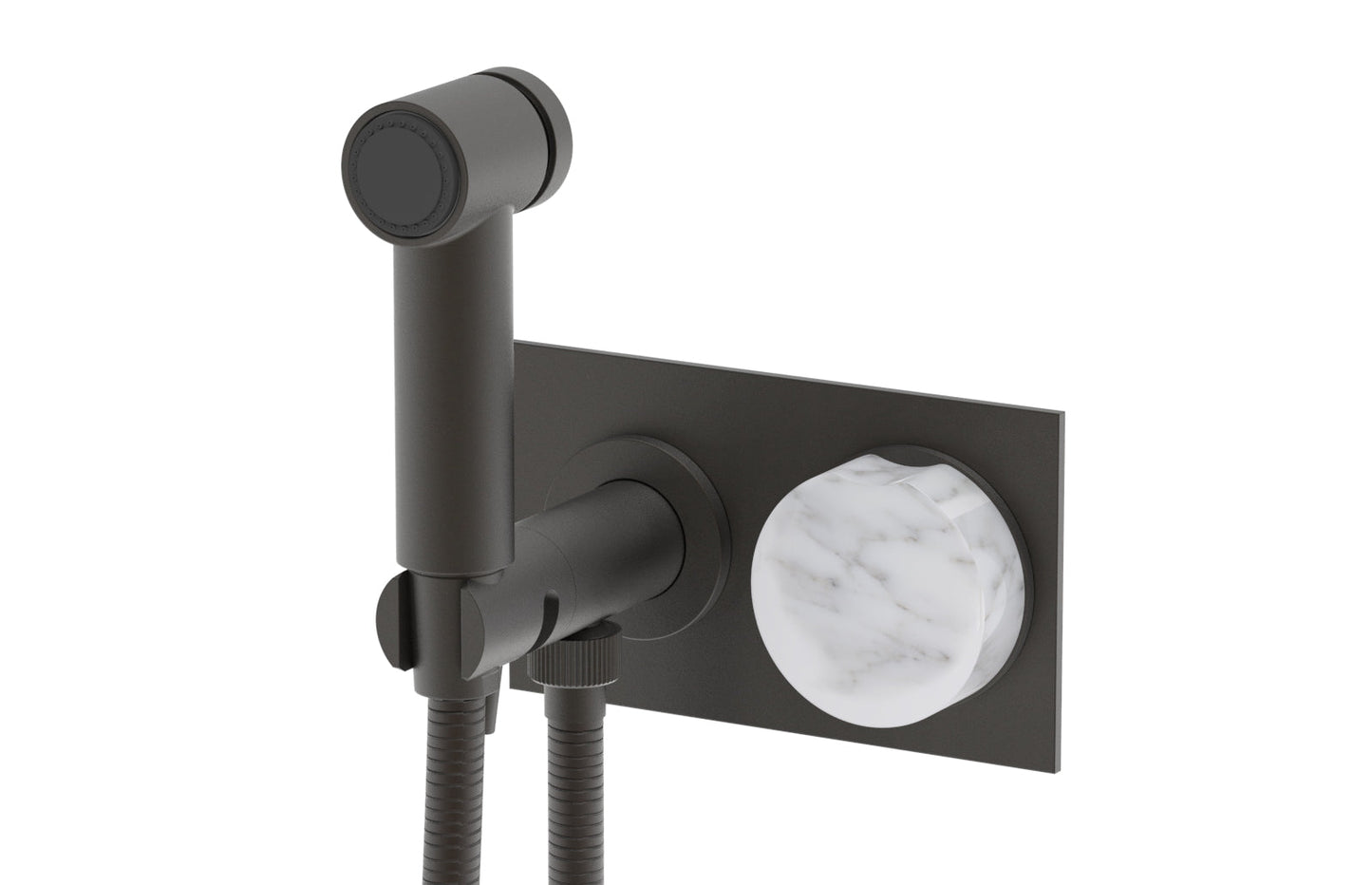 Phylrich CIRC - Wall Mounted Bidet, Marble Handle 250-66