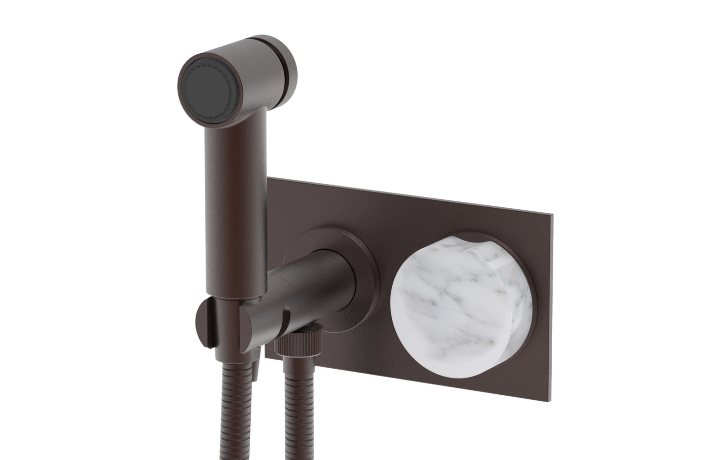 Phylrich CIRC - Wall Mounted Bidet, Marble Handle 250-66