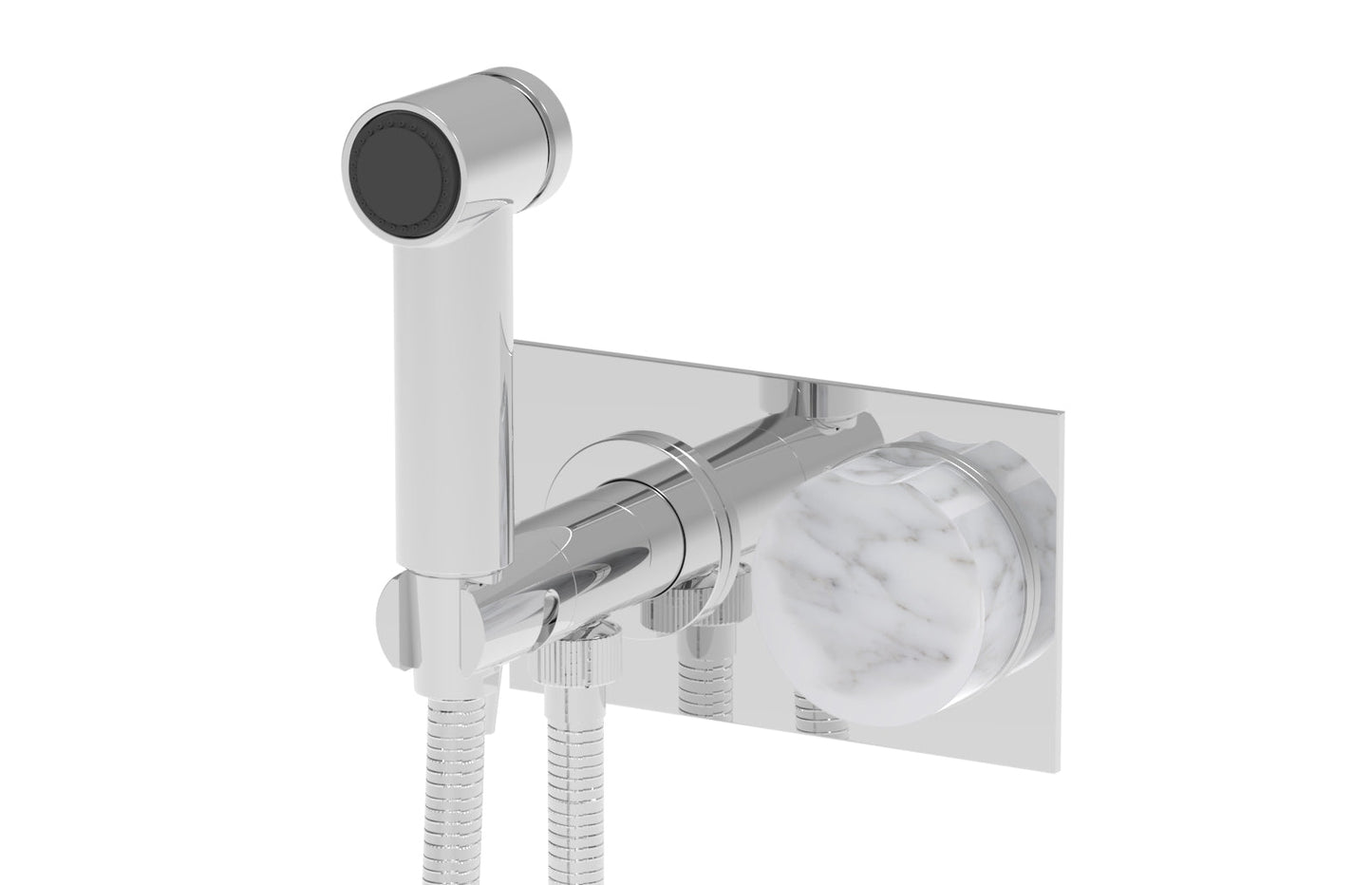 Phylrich CIRC - Wall Mounted Bidet, Marble Handle 250-66
