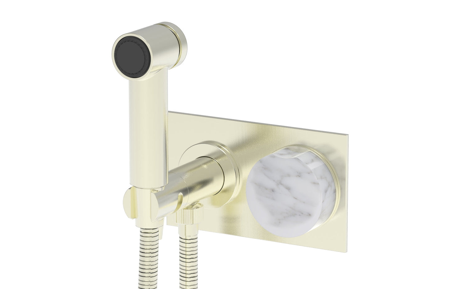 Phylrich CIRC - Wall Mounted Bidet, Marble Handle 250-66