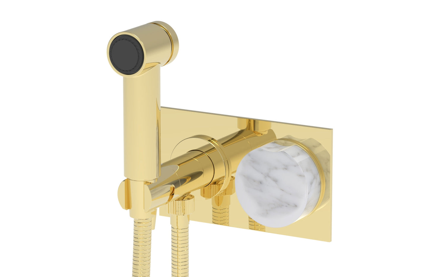 Phylrich CIRC - Wall Mounted Bidet, Marble Handle 250-66