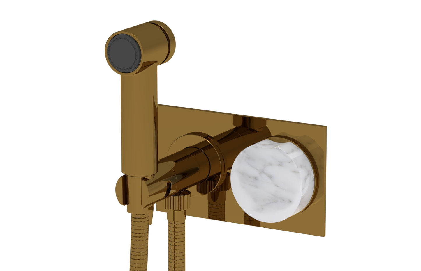 Phylrich CIRC - Wall Mounted Bidet, Marble Handle 250-66