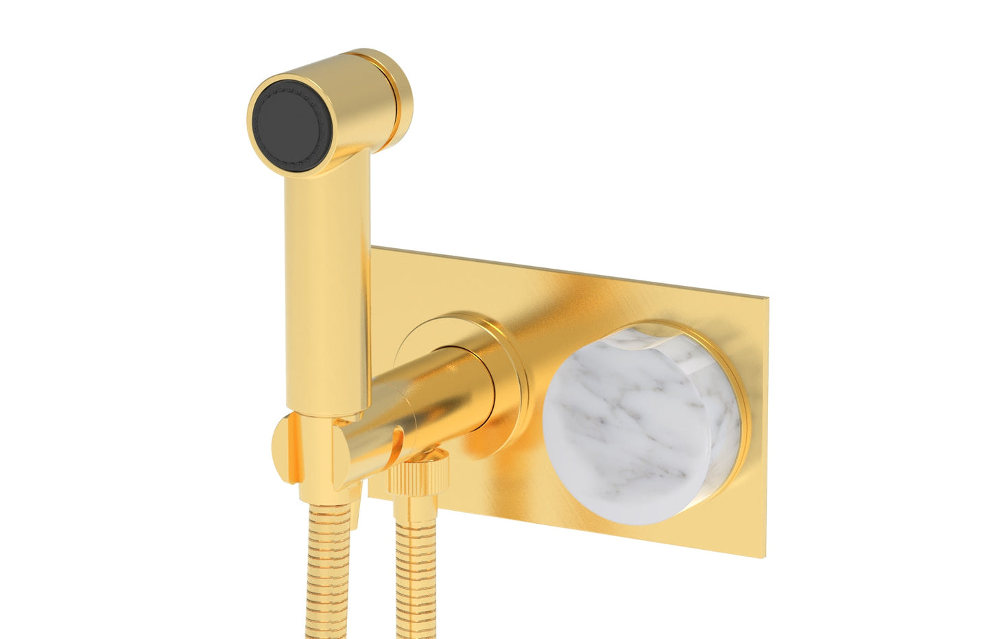 Phylrich CIRC - Wall Mounted Bidet, Marble Handle 250-66